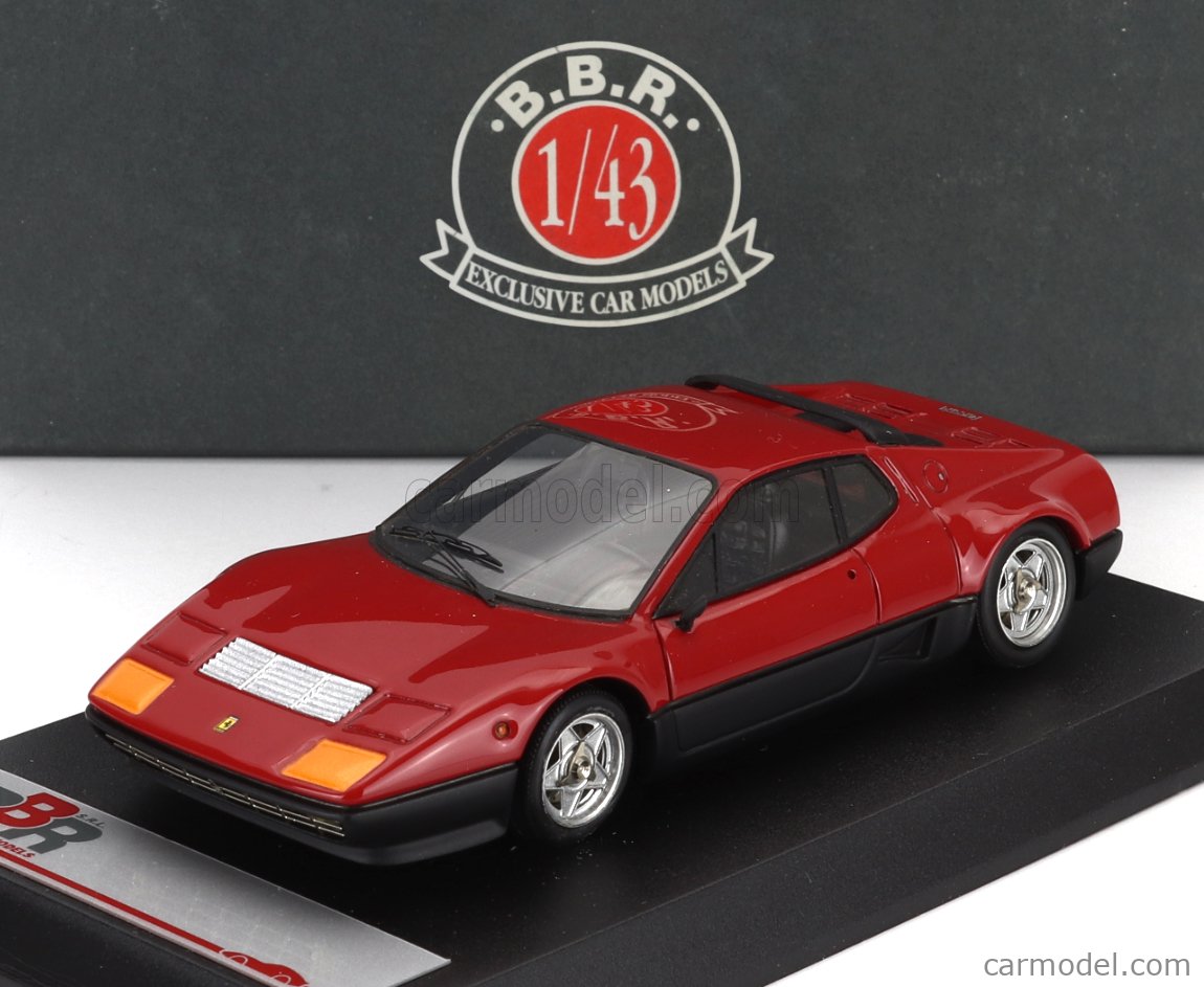 BBR社製　1/43　フェラーリ512BB 1/43 BBR フェラーリ 512BB 1976 （レッド/ブラック） - ミニカー