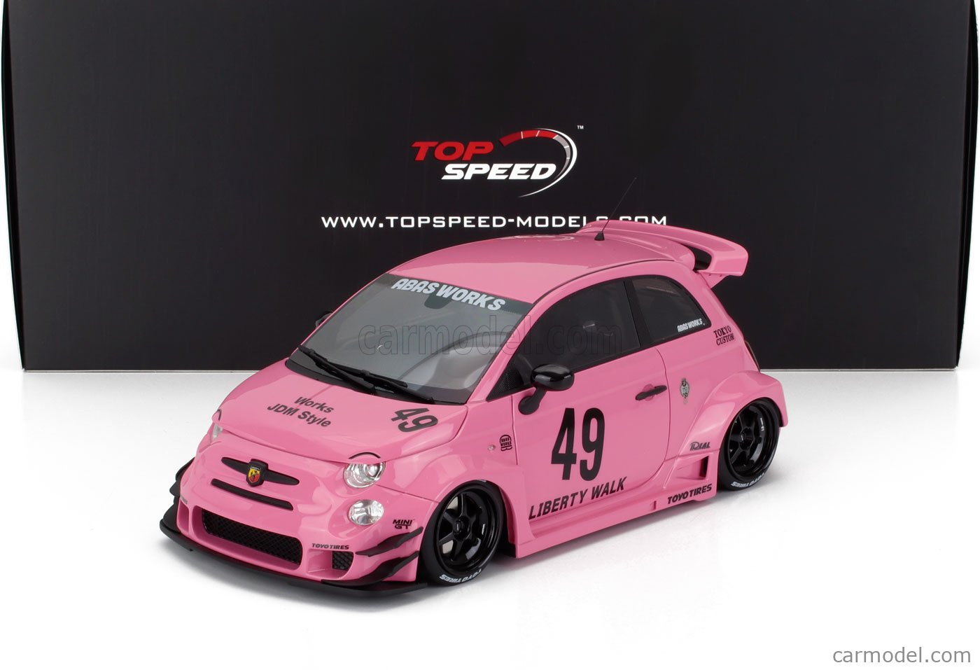 TRUESCALE TS0607 Scale 1/18 | FIAT 500 ABARTH 595 LB WORKS N