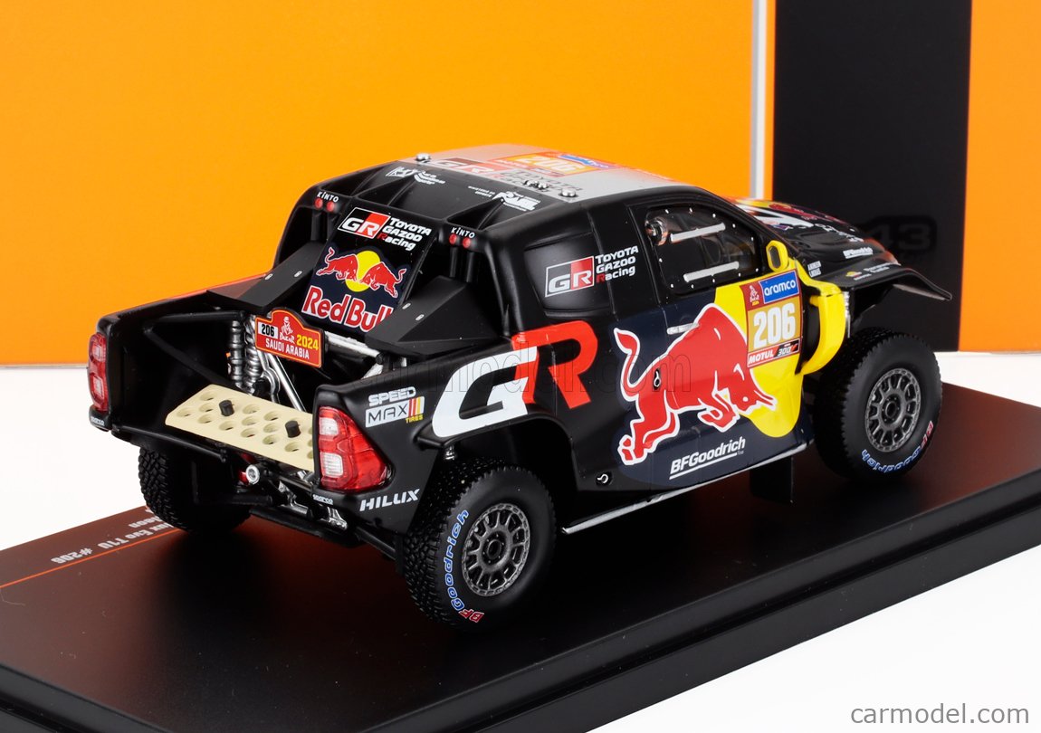 Miniature IXO 1/43 Toyota GR DKR Hilux Evo - Rallye Dakar 2024 Quintero