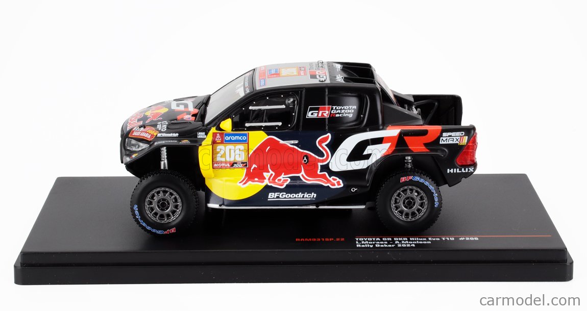 Miniature IXO 1/43 – Toyota GR DKR Hilux Evo T1U – Quintero – Rallye Paris Dakar 2024