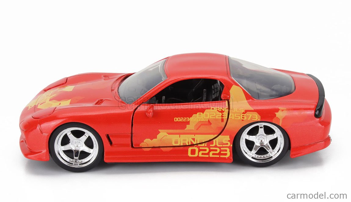 Modèle Réduit Mazda RX-7 Fast & Furious Orange Julius - Échelle 1/32 Jada Toys - Boîte Neuve