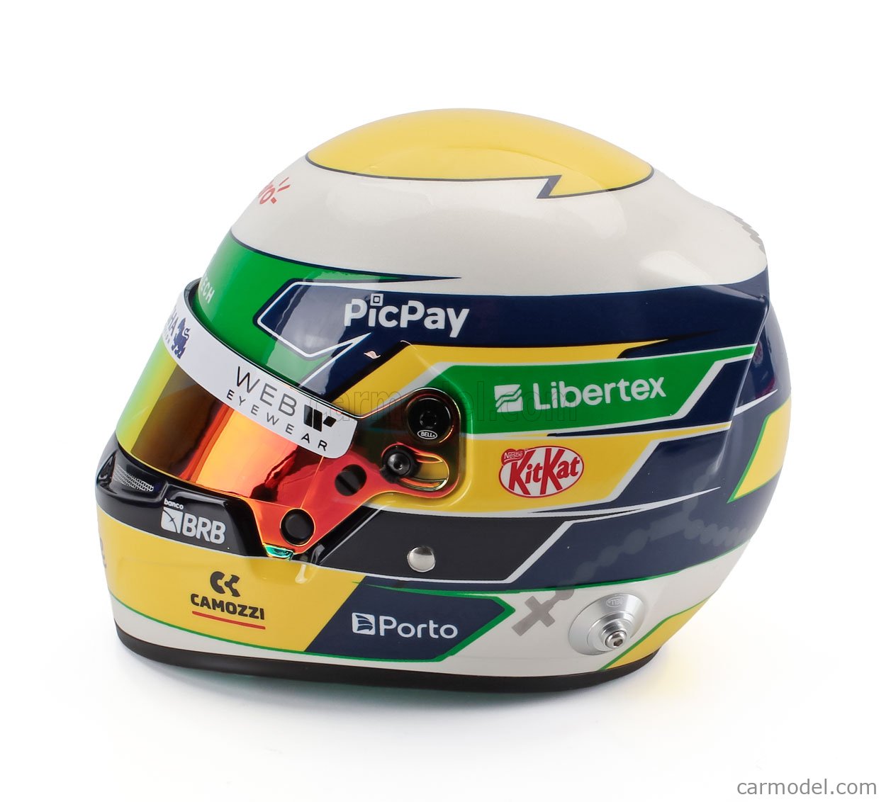 Mini helmet Bell helmet Casco Helmet Hp7 Tribute 24h Le Mans 1:2 Bílá