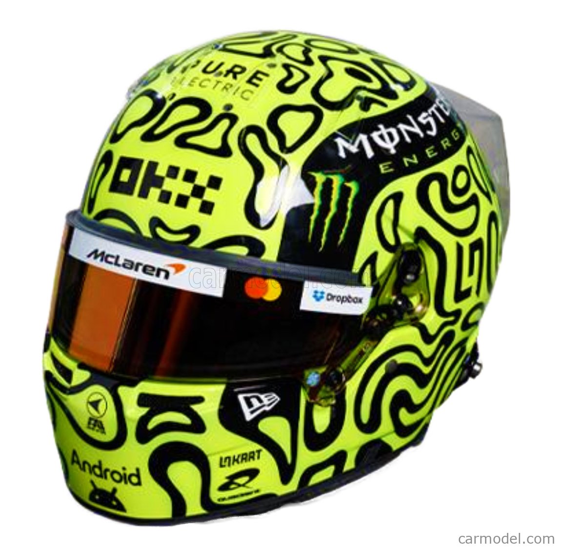 MINI HELMET NORRIS2025 Scale 1 2 BELL HELMET CASCO HELMET F1 LANDO 188419 3