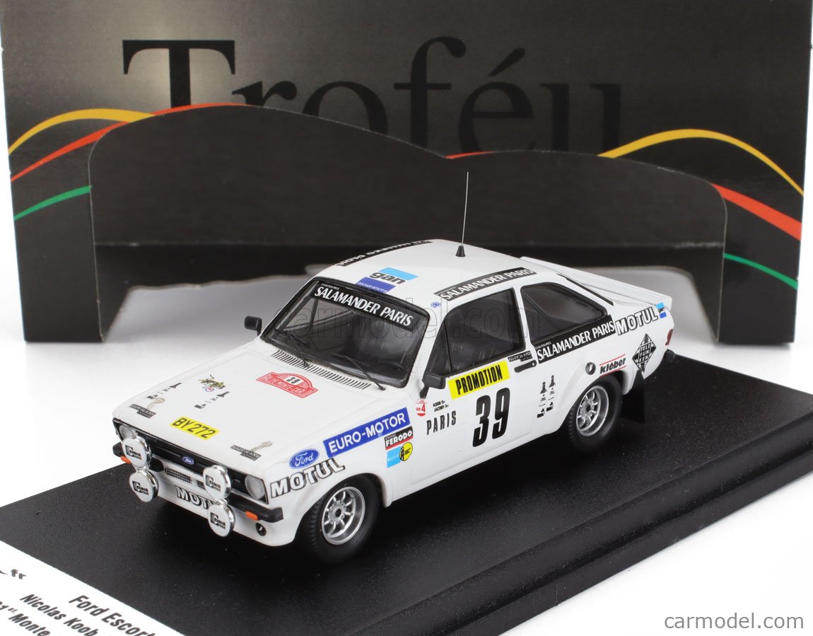 1:43 TROFEU Ford Escort Mkii #39 Rally Montecarlo 1980 Koob Jacoby