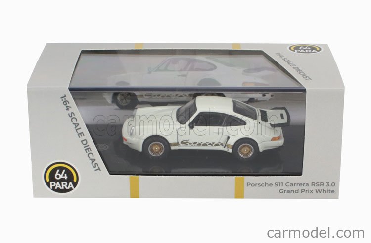 Miniature Porsche 911 Carrera RSR 3.0 Paragon 1/64 - Diecast Métal - Modèle 2025