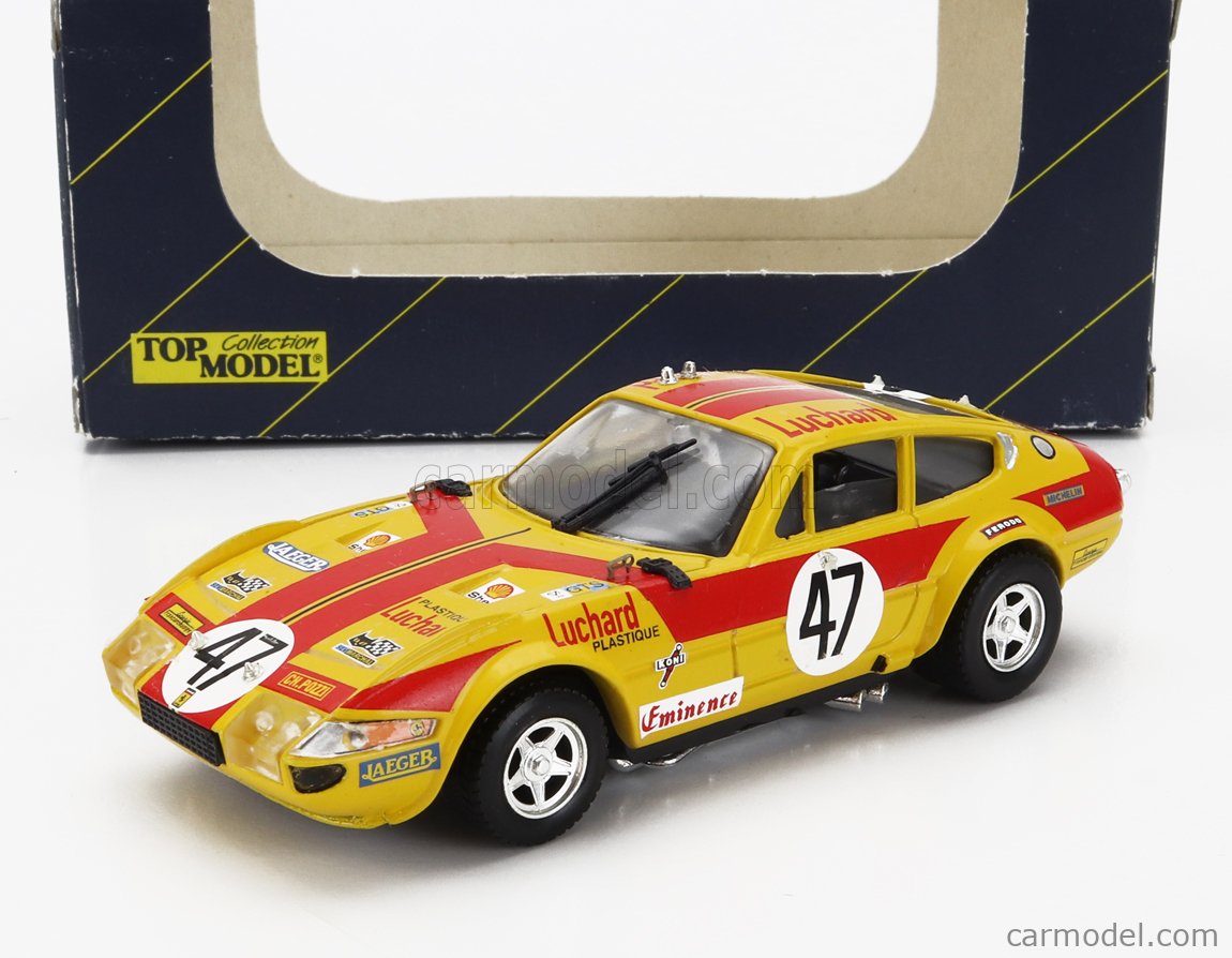 FERRARI 365 GTB/4 DAYTONA 4.4L V12 – Écurie Francorchamps N°47 – Top Model 1/43