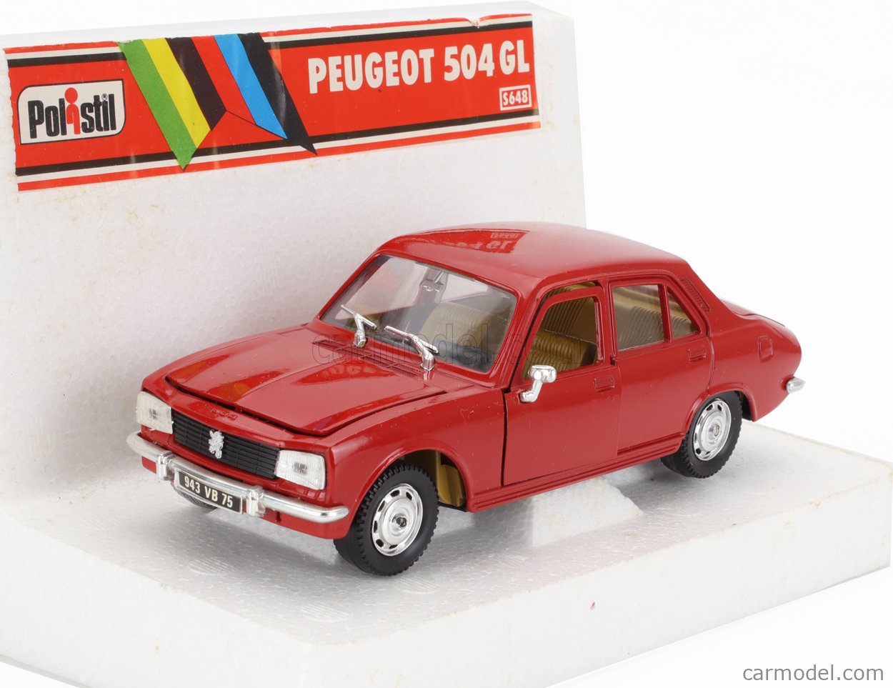 Voiture Miniature Peugeot 504 GL Polistil à L'échelle 1/24 - Modèle D'occasion