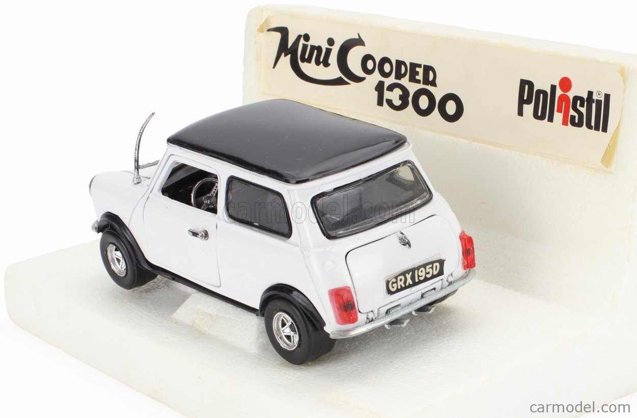 Mini Cooper rouge et toit blanc de 1969 (sans boite en carton