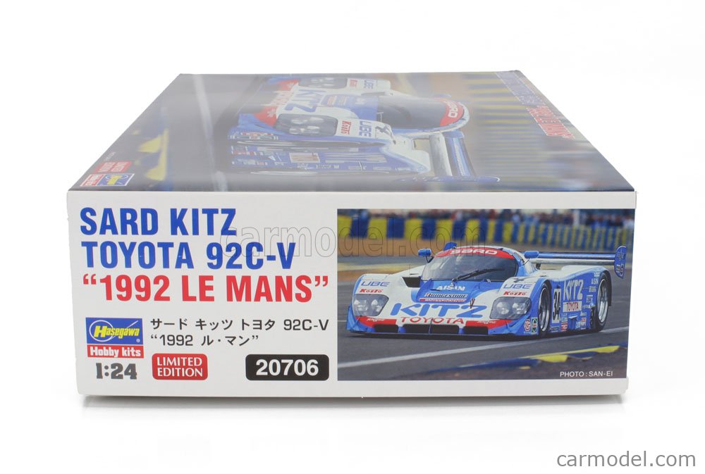 Maquette Voiture Hasegawa 1/24 - Toyota 92C-V Esso 1992 (JSPC), Kit Plastique Neuf