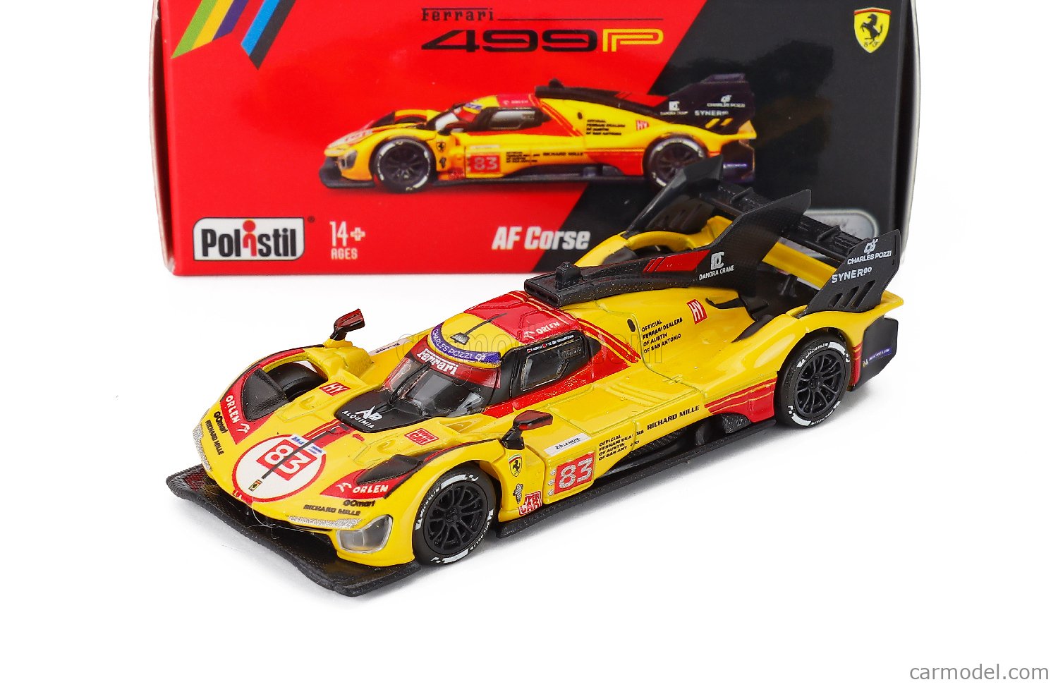 POLISTIL 64FE02072 Scale 1/64 | FERRARI 499P 3.0L TURBO V6 TEAM AF