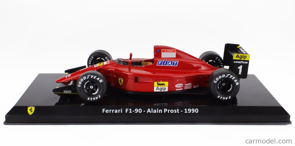 Fórmula 1 compatible con Ferrari F1-90 Alain Prost 1990-1/24 modelo de coche fundido a troquel - GF020