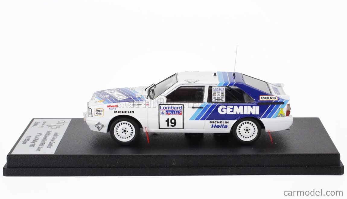 Trofeu Audi Quattro Sweden 1985 N°11 Llewellin/Short - Résine 1/43 - Spark