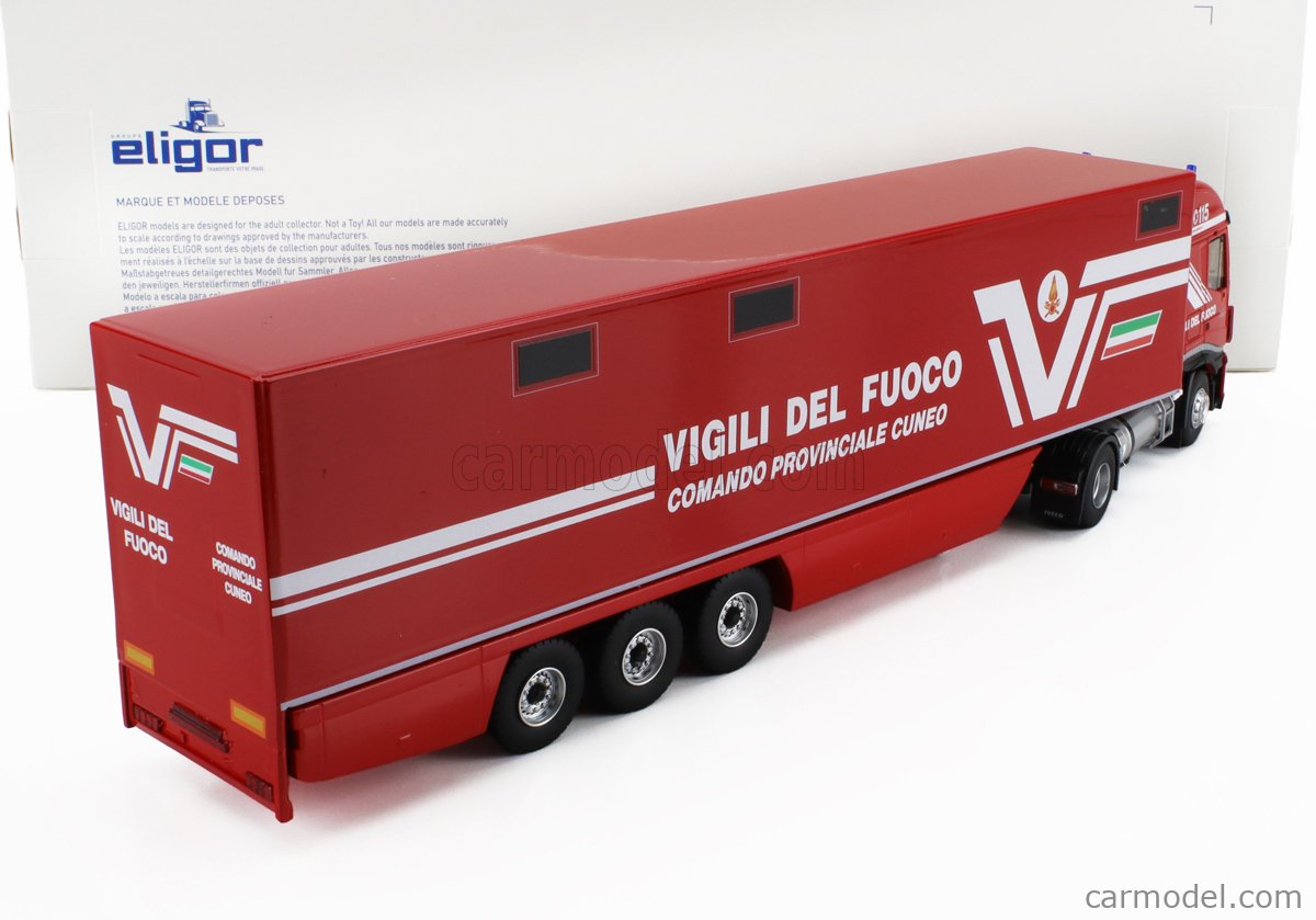 1:43 ELIGOR Iveco Fiat Stralis 480E6 Euro 6 Truck Fire Engine 2018