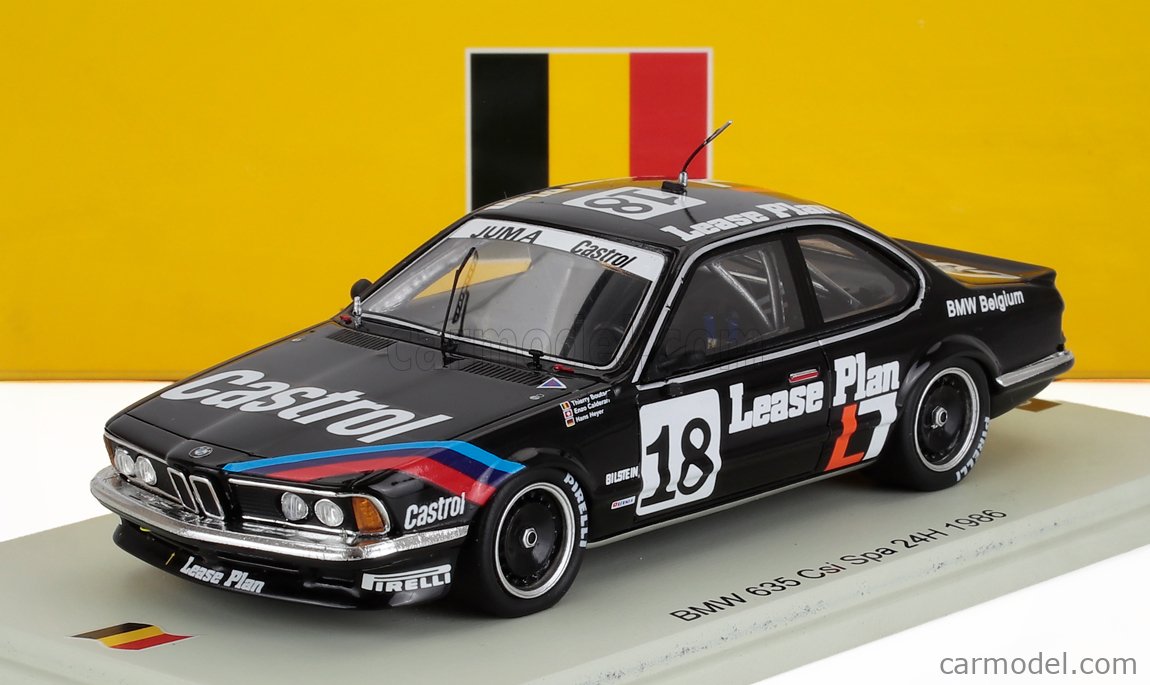 Spark 1:43 BMW 635 CSi #1 ganador 24h Nürburgring 1985 Auto Budde Team SG836 modelo coche SG836