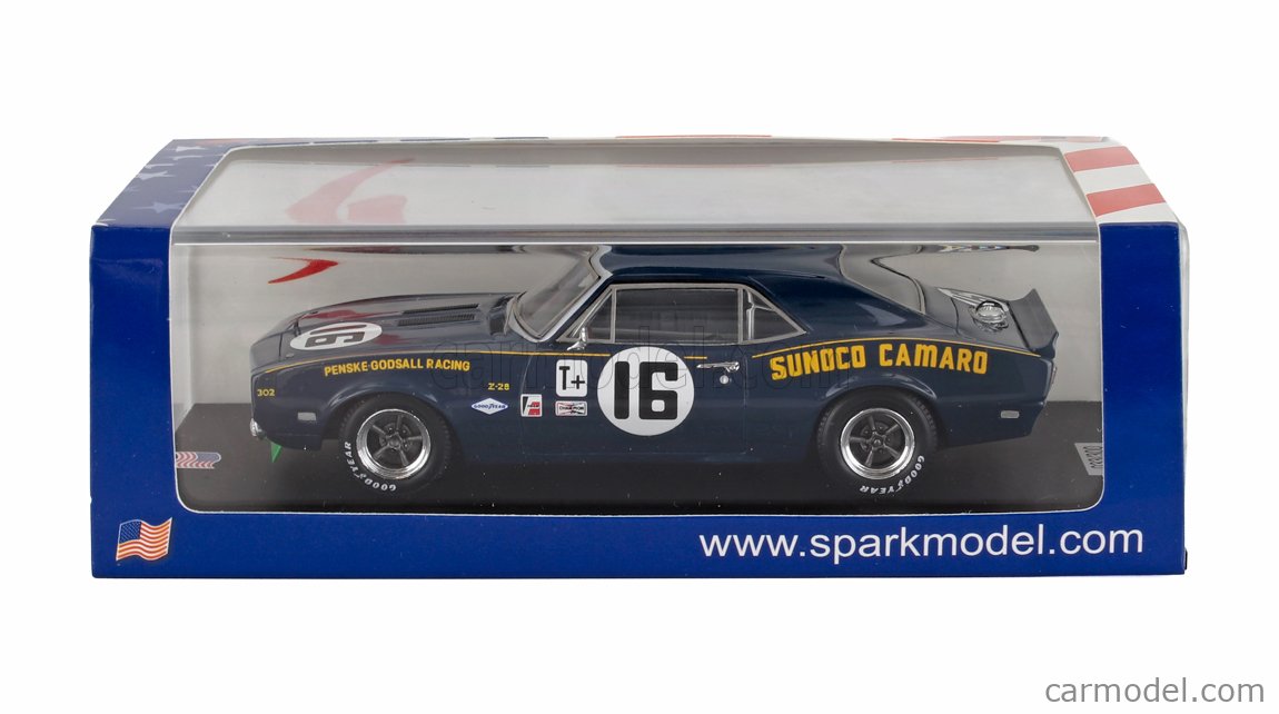SPARK-MODEL US246 Scale 1/43 | CHEVROLET CAMARO Z/28 TEAM PENSKE