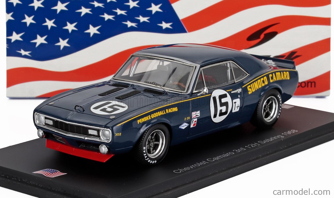 SPARK-MODEL US245 Scale 1/43 | CHEVROLET CAMARO Z/28 TEAM PENSKE