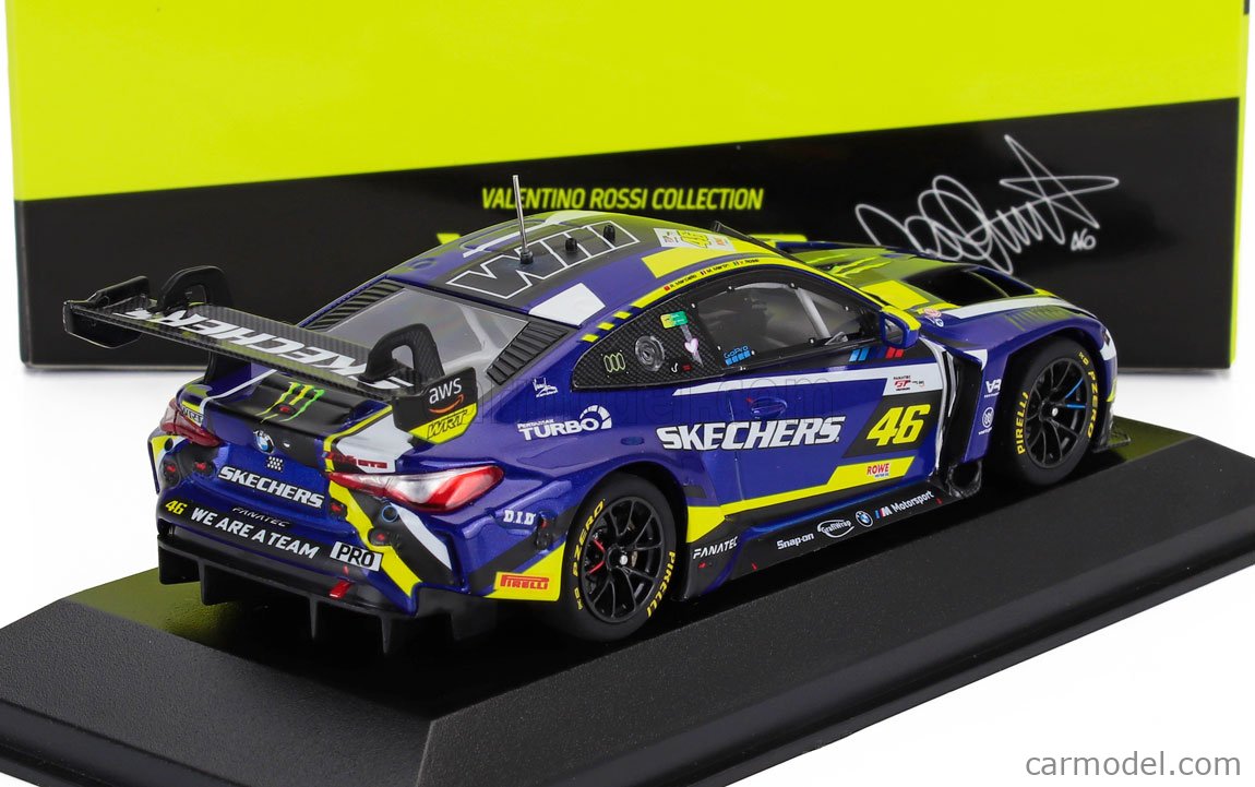 Achetez 113242346 - Minichamps 1:18 MINICHAMPS Bmw 4-Series M4 Gt3 Team Wrt #46 4H Le Castellet 2024 Valentino Rossi Maxime Martin Raffaele Marciello Blue Yellow Black 113242346 ( - Voiture de Courses