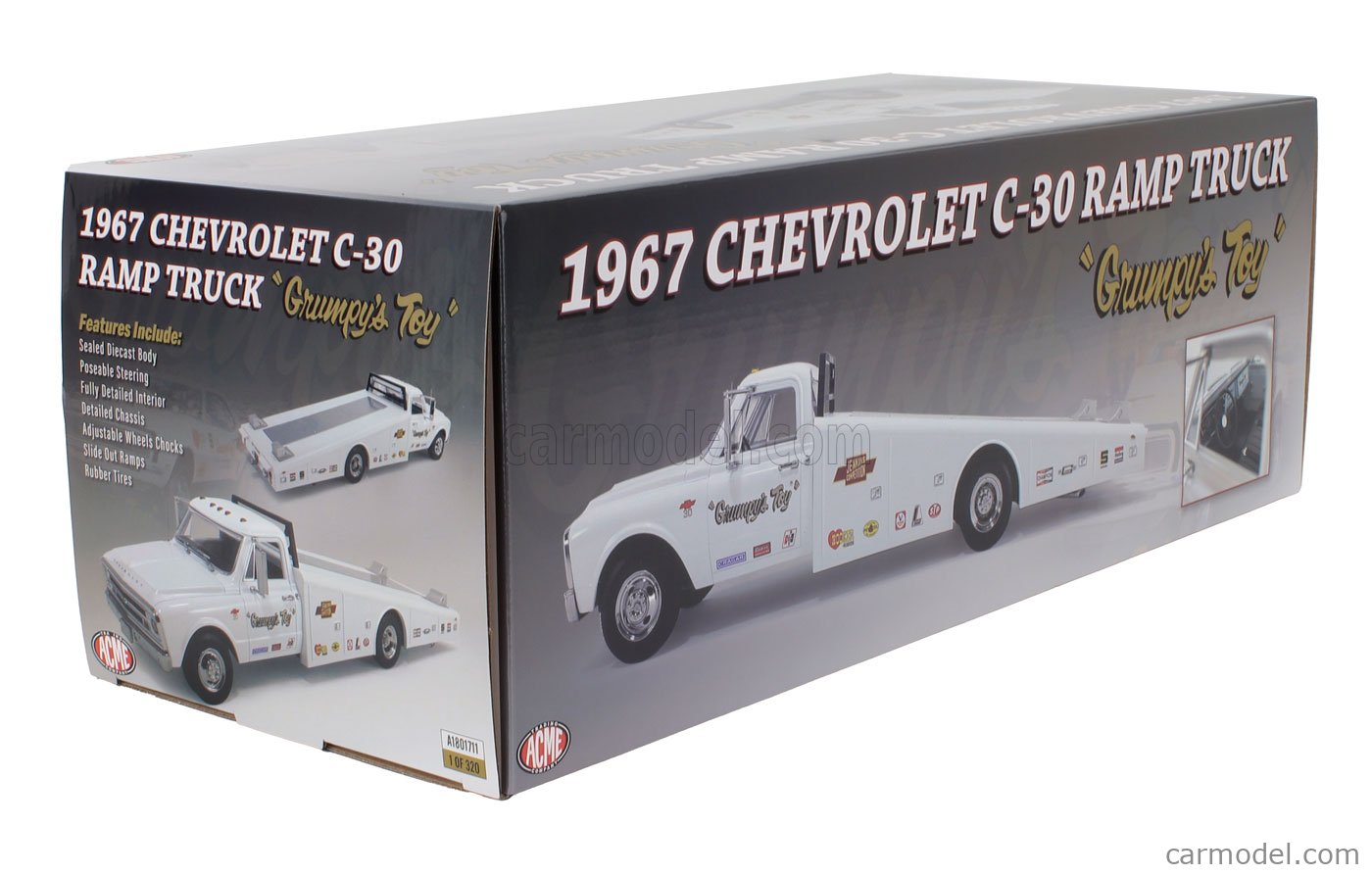 ACME-MODELS A1801711 Scale 1/18 | CHEVROLET C-30 TRUCK RAMP CAR ...