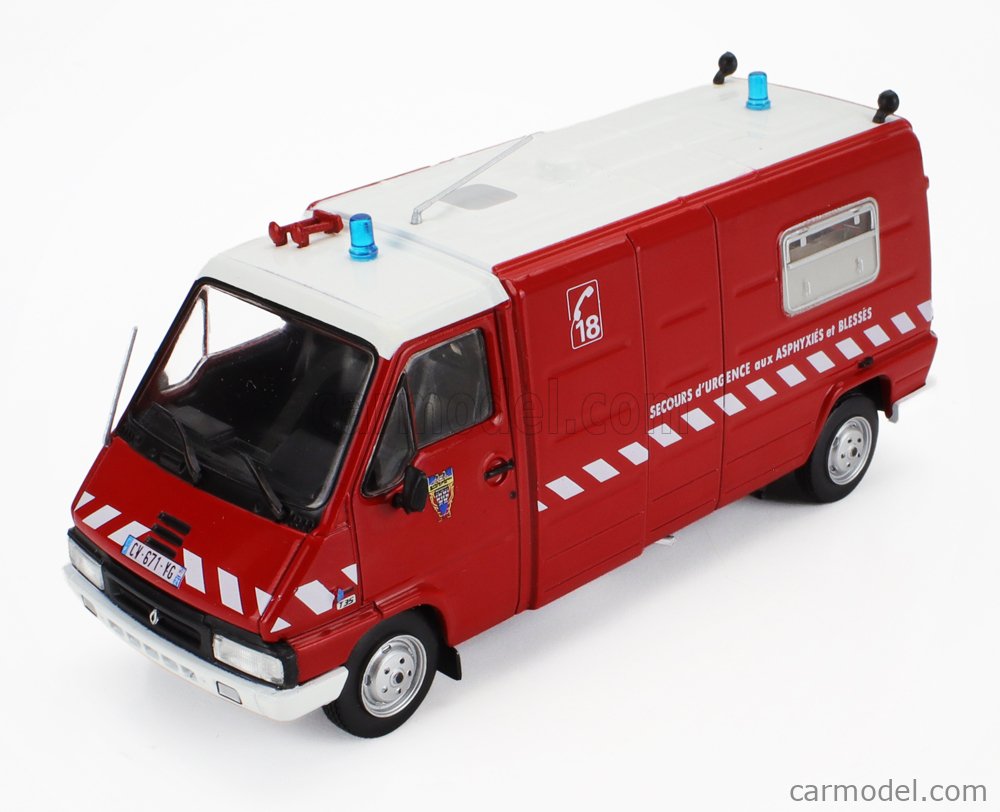 POMPIERS 1/43 N°49 PEUGEOT J7 VSAB VOITURE DE