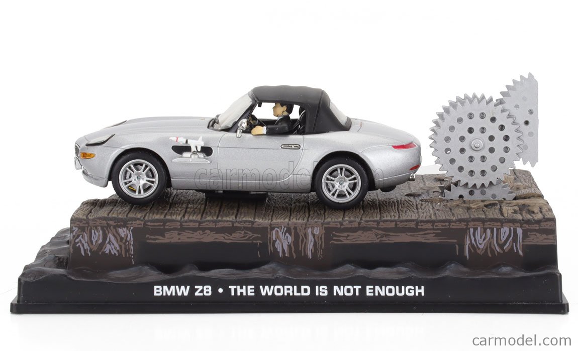 Kyosho 1/18 BMW Z8 James Bond 007 Le Monde Ne Suffit Pas - Diecast Argent