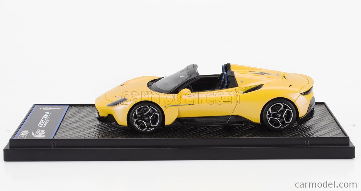 Maserati MC20 Cielo 2022 – BBR BBRC276C – Échelle 1/43 – Jaune Genio – Neuf