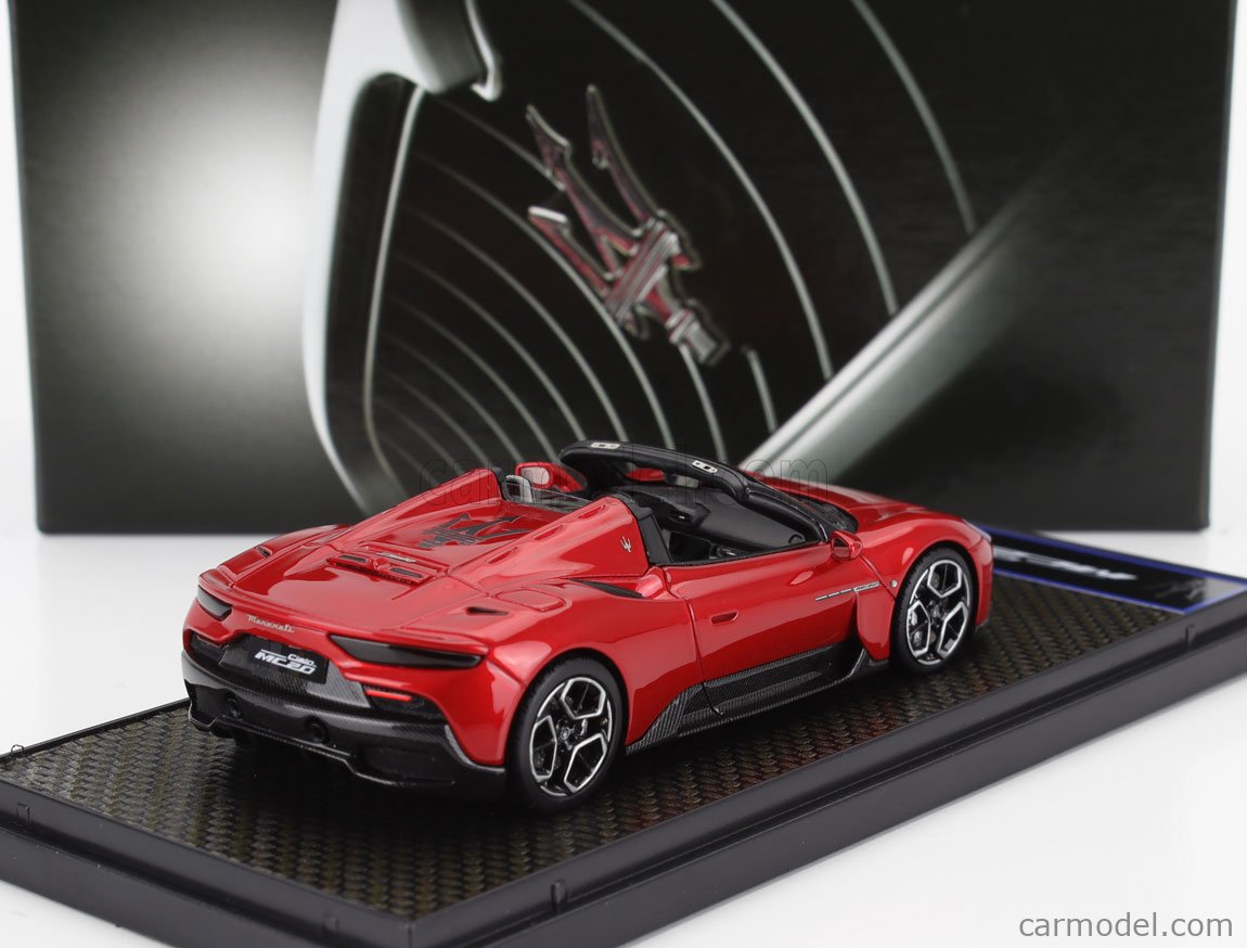 Modèle Réduit 1:43 BBR Maserati MC20 Cielo 2022 - Rouge Vincente, Jantes Birdcage - Neuf
