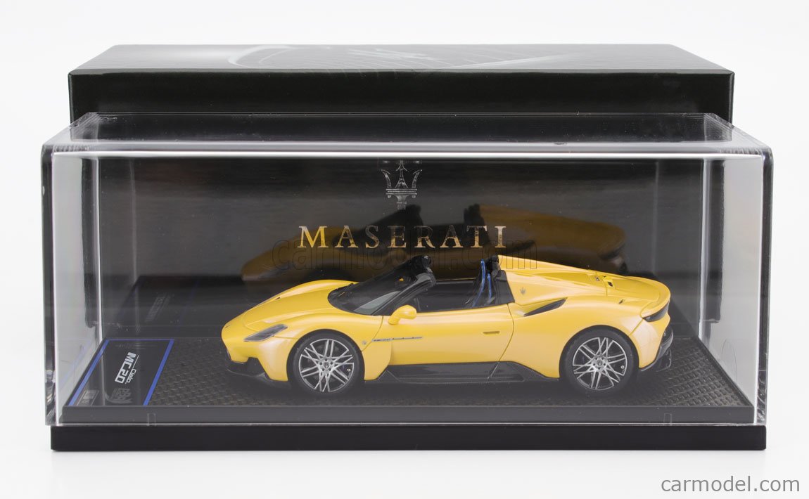 Miniature BBR 1/43 – Maserati MC20 Giallo Genio – Série très limi