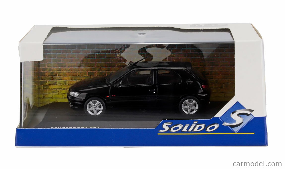 Miniature Solido PEUGEOT 306 S16 1994 Black Onyx - Échelle 1/43 - Neuf En Boîte