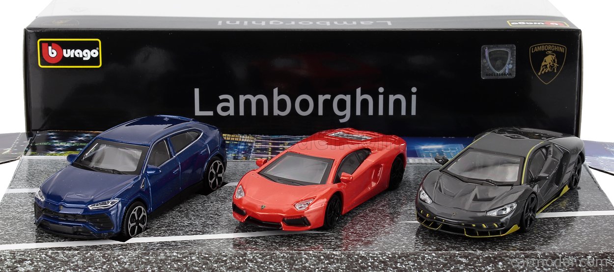 BURAGO 18-30432-A Scale 1/43 | LAMBORGHINI SET 3X URUS 2018 +