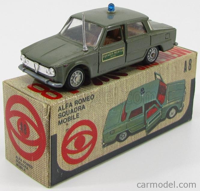 Mebetoys Mattel A Scale Alfa Romeo Giulia Polizia Squadra