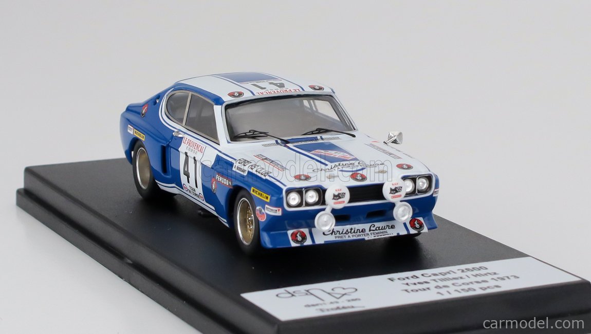 Miniature Trofeu 1:43 - Ford Capri 2600 Rs #41 - Rallye Tour De Corse 1973 - Hirtz