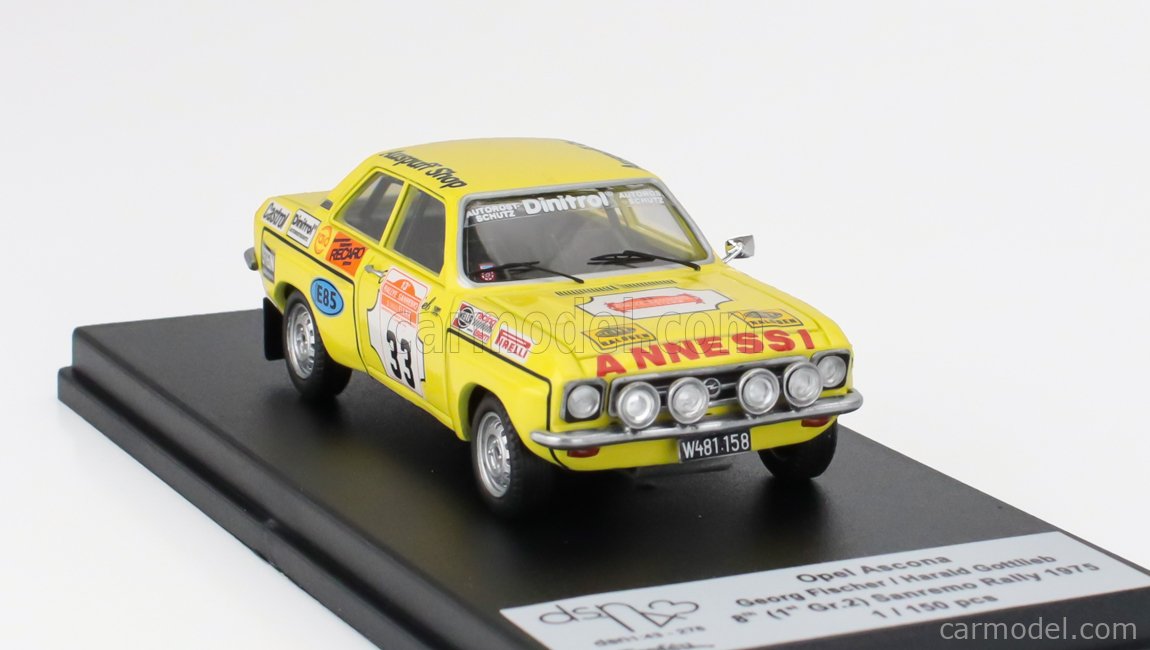 1:43 TROFEU Bmw 2002 Tii #14 Rally Tap 1974 Fischer Gottlieb TRRAL130