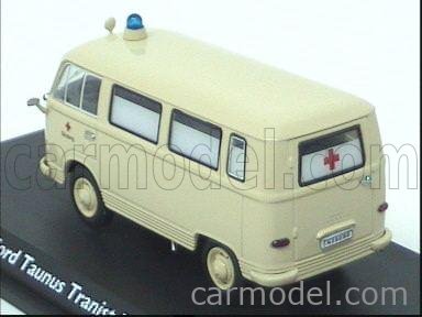 Schuco 032 Scale 1 43 Ford England Taunus Transit Fk 1000 Ambulance Ivory