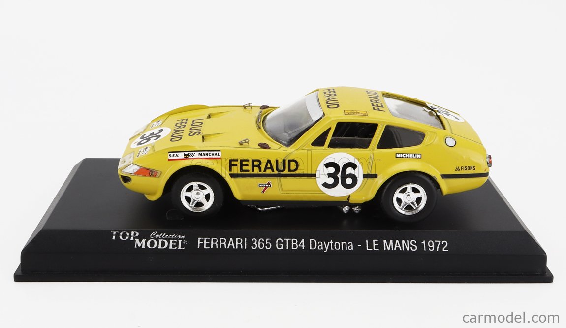 decals decalcomanie 1/43 ferrari 365 gtb4 daytona le mans 1973 scuderia NART