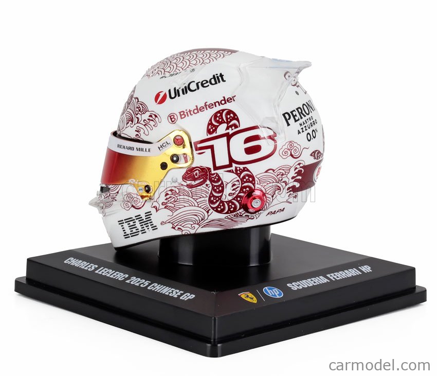 Looksmart 1:5 Réplique Du Casque De Charles Leclerc Pour Le Grand - Foto 9