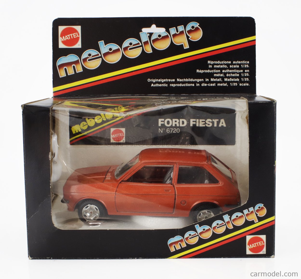 MEBETOYS MATTEL 6720 Scale 1/25 | FORD ENGLAND FIESTA 1976 BRONZE MET