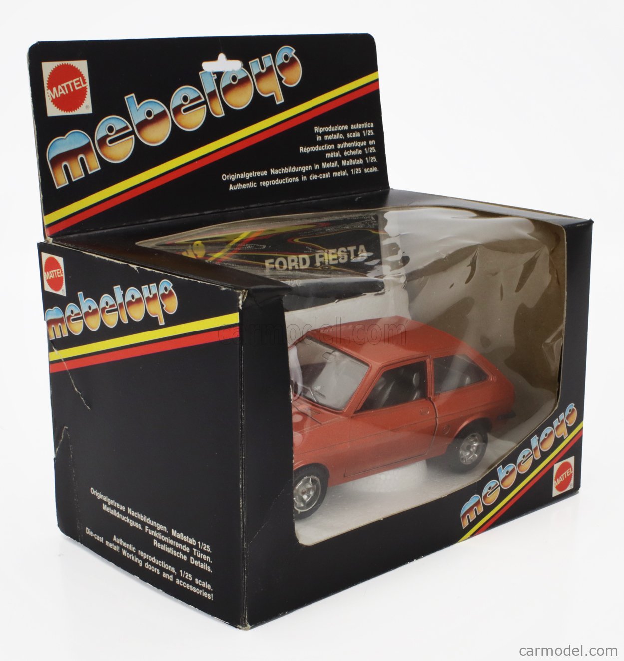 MEBETOYS MATTEL 6720 Scale 1/25 | FORD ENGLAND FIESTA 1976 BRONZE MET