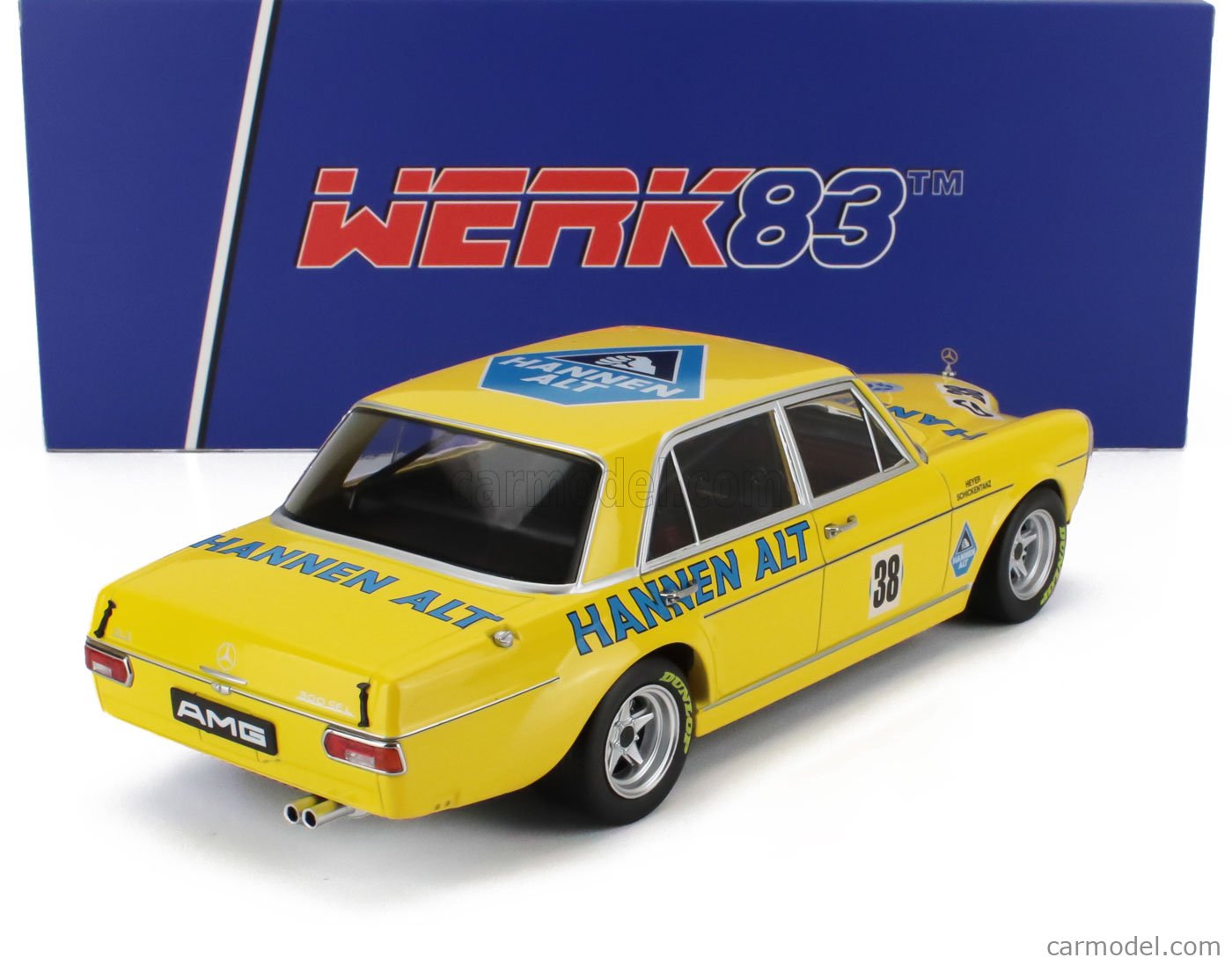 メルセデスベンツ 1971年モデル 1/18sスケールイエロー レースカー 38 WERK83 W18030003 Scale 1/18 | MERCEDES BENZ 300 SEL 6.8 TEAM