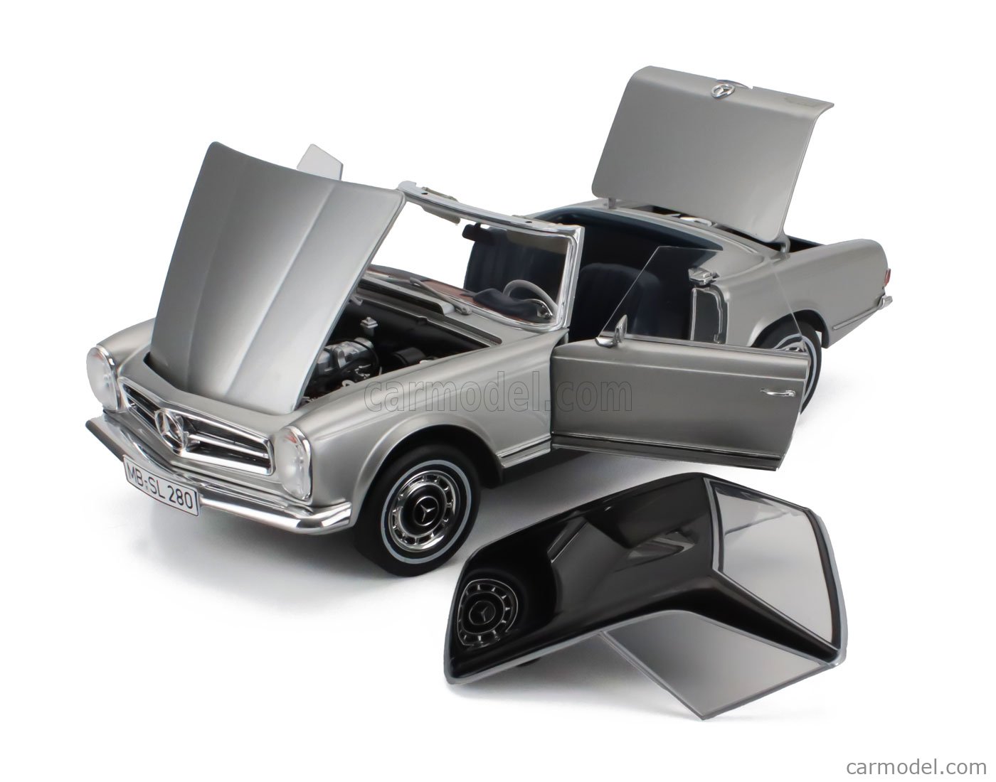 1/18 メルセデスベンツ 280 SL パゴダ (W113) シルバー Pre-Order) 1:18 Mercedes-Benz 280SL Pagoda Spider (W113