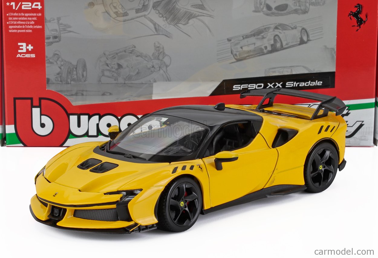 BURAGO 18-26032Y Scale 1/24 | FERRARI SF90 XX STRADALE 2024 YELLOW