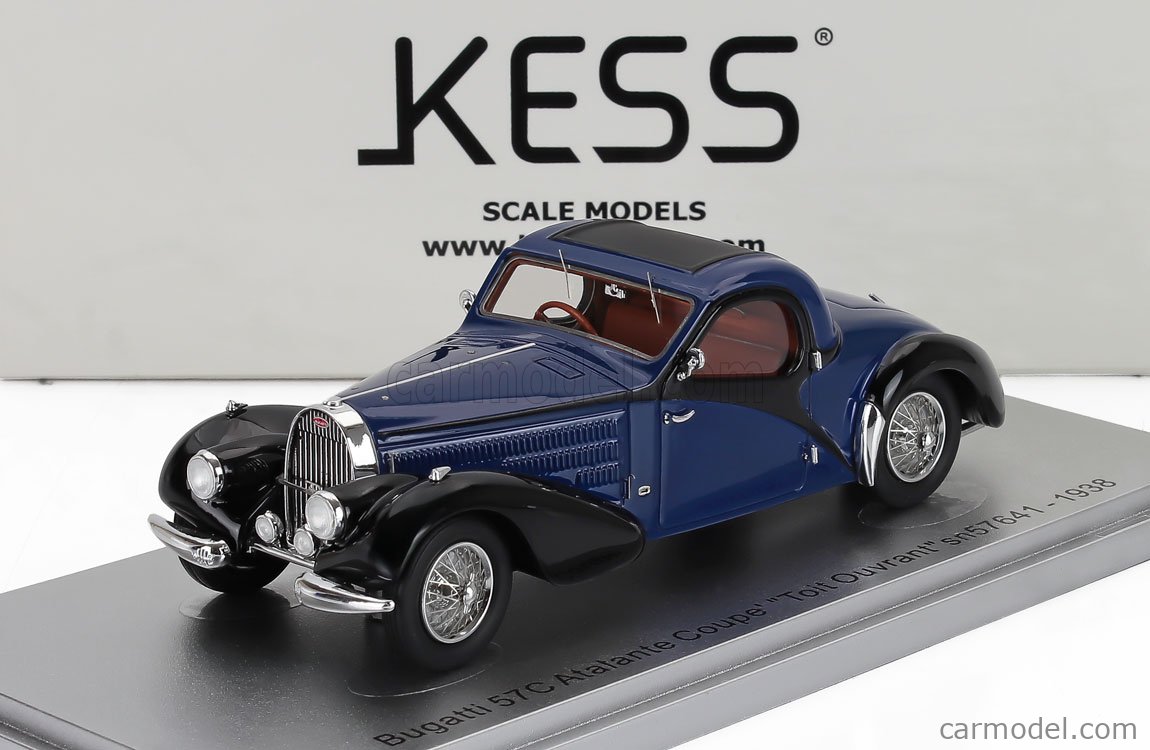 heco製 1/43 Bugatti 57C Atalante 1937 Evrat Resin Model Car 1/43 Bugatti T57 SC Atalante 1937 sortie de