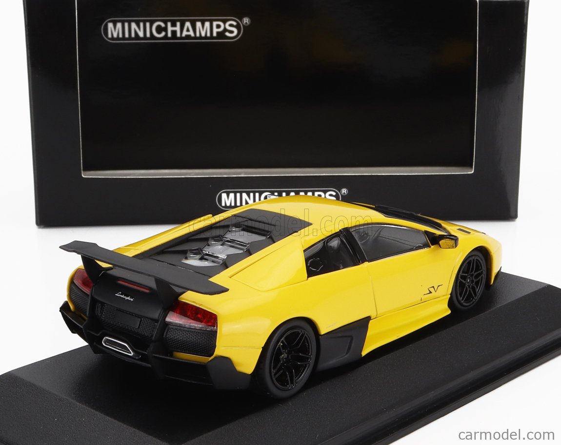 🏎️ Minichamps 1/43 - Lamborghini Murcielago LP 670-4 SV 2009 Jaune - NEUF En Boîte