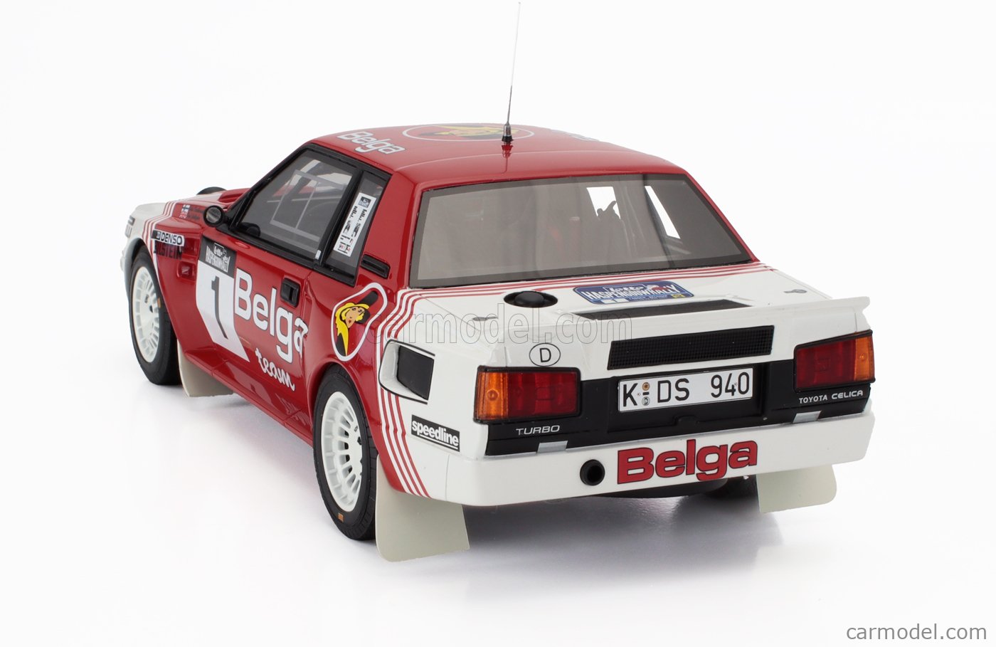 Club OttO] Revivez l'ère du Groupe B avec la Toyota Celica Twincam Turbo de Juha Kankkunen et Fred Gallagher au @rallyvanhaspengouw 1985 ! Précommandez cette miniature au 1/18e en édition limitée et