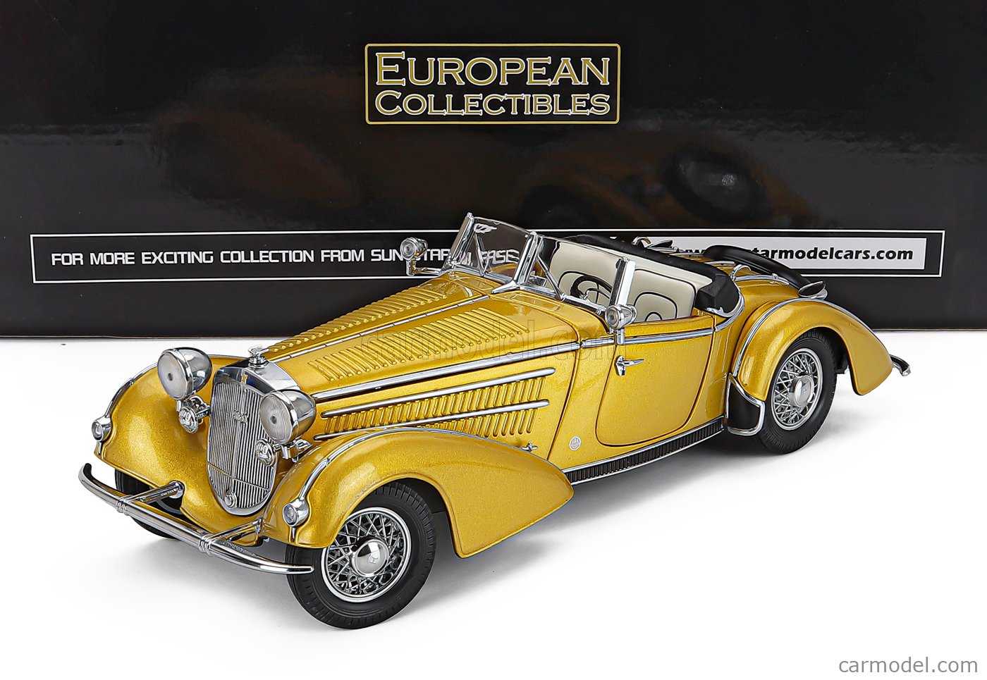 ミニカー Sun Star 1939 HORCH 855 ROADSTER 1:18 Horch 855 Roadster, gold, 1939, 1:18, Sun Star | Model Car World