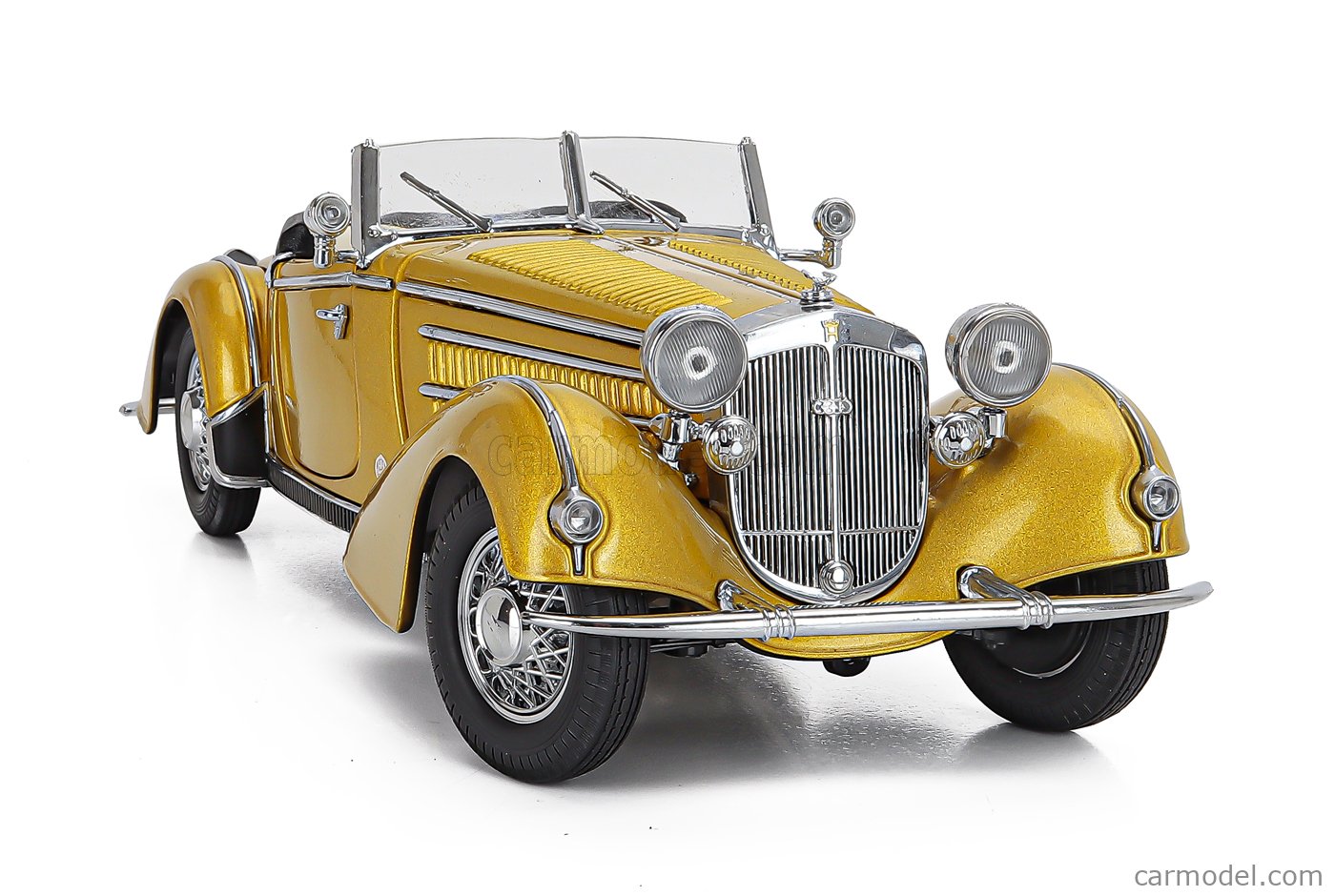 SUN-STAR 02411 Scale 1/18 | HORCH 855 ROADSTER OPEN 1939 YELLOW