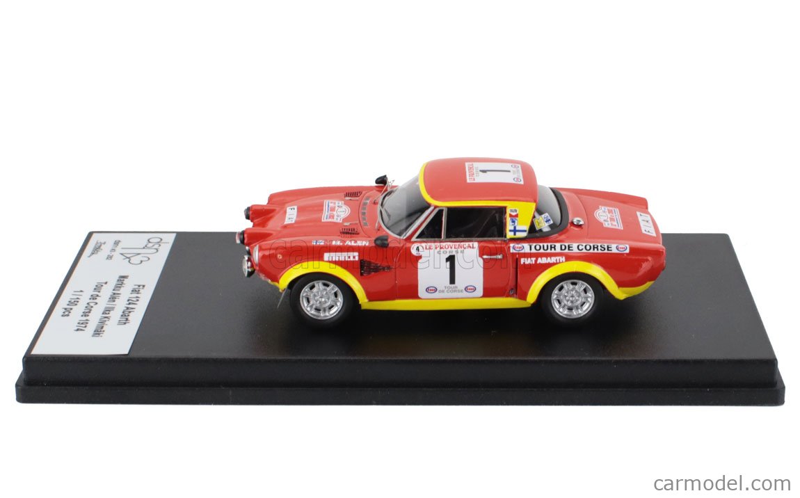 Spark Trofeu DSN283 - Fiat 124 Abarth 6e Tour De Corse 1974 N°5 Bachelli - Échelle 1/43