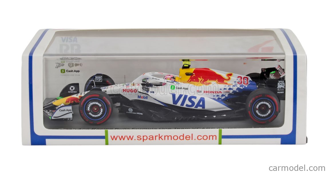 Visa Cash App Racing VCARB02 リアム ローソン SPARK-MODEL S9591 Scale 1/43 | RACING BULLS F1 VCARB-02 TEAM