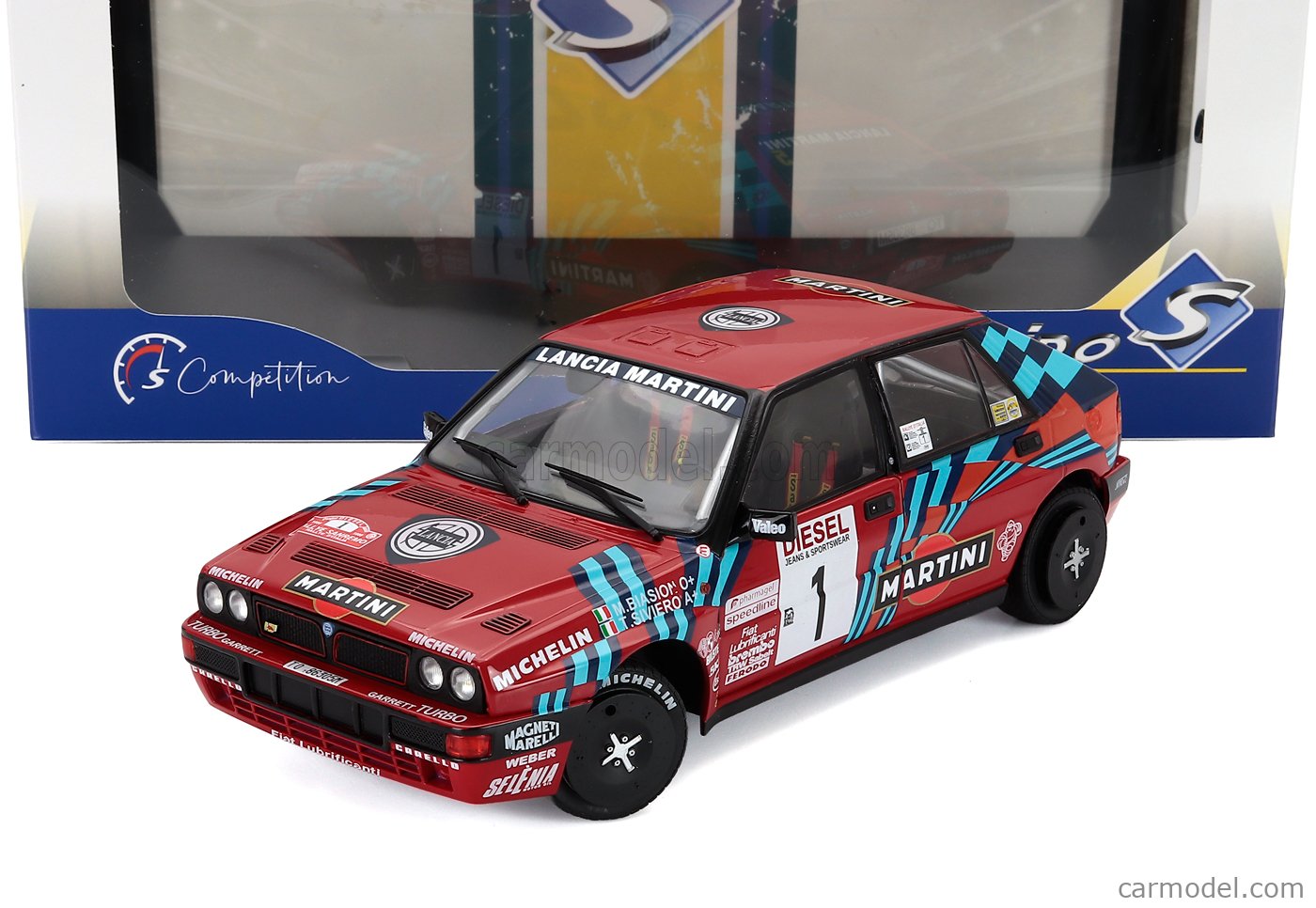 SOLIDO 1807808 Scale 1/18 | LANCIA DELTA HF INTEGRALE 16V MARTINI