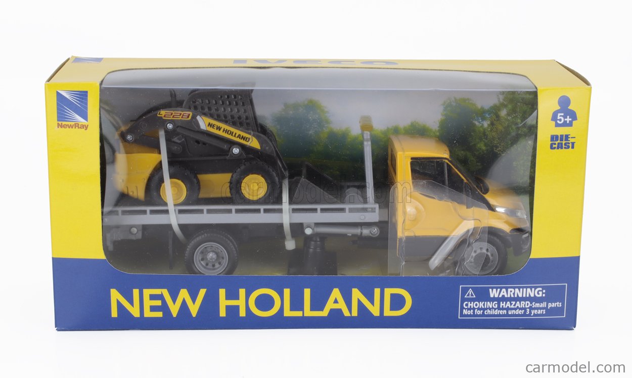 NEWRAY - Engins New Holland Avec Accessoires - Réf 321355 SS, Neuf
