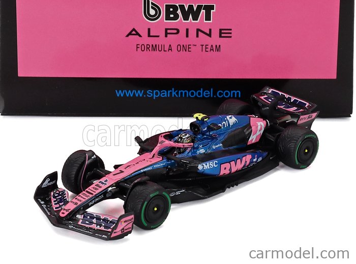 SPARK-MODEL Y433 Scale 1/64 | ALPINE F1 A525 TEAM BWT ALPINE N 7
